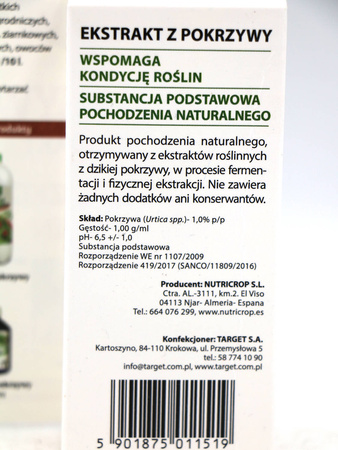 Neykor ekstrakt z pokrzywy wzmacniający rośliny – do drzew, warzyw, winorośli i ziemniaków – 30 ml Target