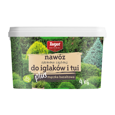 Nawóz do iglaków i tui z mączką bazaltową – zwiększa odporność roślin – 4 kg Target