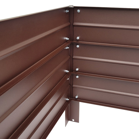 Warzywniak – podwyższona grządka – brąz 150 x 75 x 30 cm Vegano