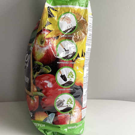 Zielony nawóz organiczny – do pomidorów, ogórków, papryki i cukinii – 4 kg Ekofert L