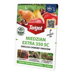  Miedzian Extra 350 SC do jabłoni, gruszy, wiśni i czereśni – parch jabłoni, zaraz ogniowa i rak bakteryjny – 100 ml Target