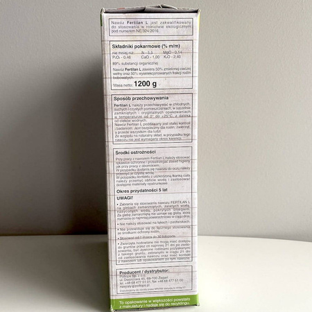 Nawóz Naturalny Z Wełną Owczą – Uniwersalny – 1,2 kg Fertilan L