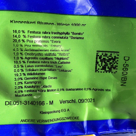 Kwiaty + Zioła + Trawy – Łąka Kwiatowa – 1 kg Kiepenkerl