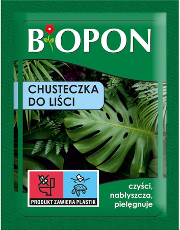 Chusteczka do liści – oczyszcza i nabłyszcza – 1 szt. Biopon