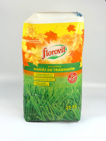 Nawóz jesienny do trawników – niska zawartość azotu – 25 kg Florovit