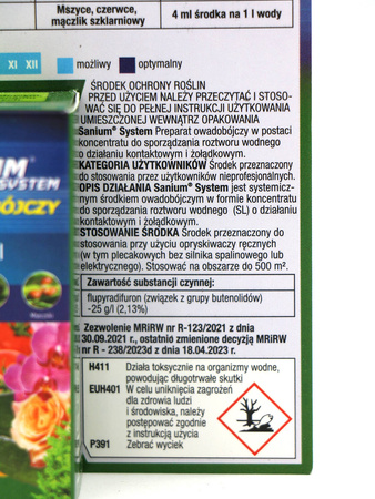 Sanium System – Zwalcza Trudne Szkodniki Roślin – 5 ml Protect Garden