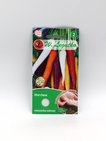 Marchew Kolorowa Mix – Nasiona Otoczkowane – Legutko