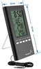 Stacja pogodowa elektroniczna – czarna