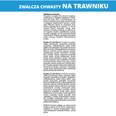 Chwastox Complex 260 EW – na trawniki– 100 ml Target