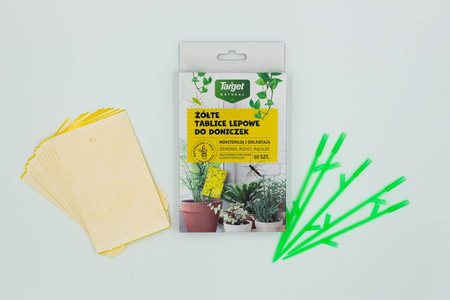 Żółte Tablice Lepowe Na Szkodniki Roślin Domowych – 10 szt. Target