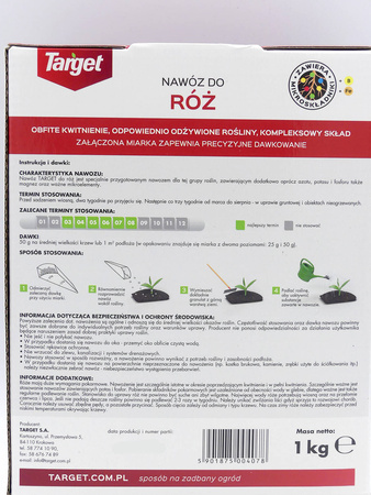 Nawóz do róż z mikroelementami – wspiera kwitnienie – 1 kg Target