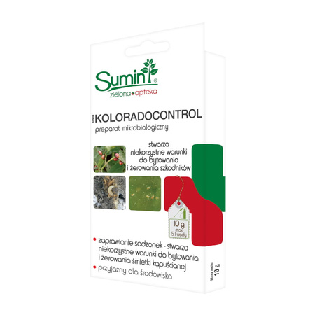 Koloradocontrol – zwalcza szkodniki i wzmacnia odporność – do warzyw, drzew i krzewów oraz winogron – 10 g Sumin