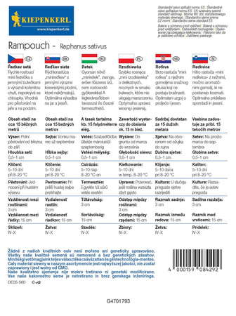 Rzodkiewka 'Rampouch' – Kiepenkerl