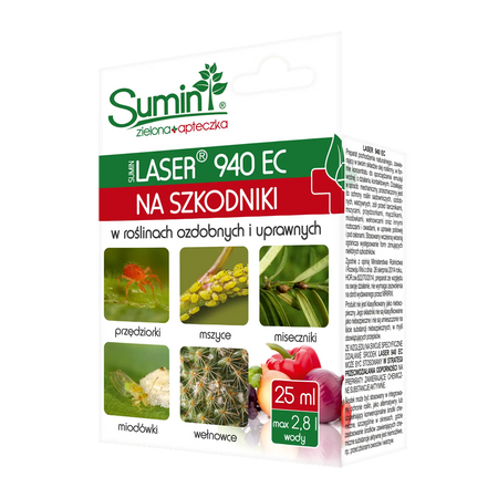 Laser 940 EC na szkodniki w warzywach i roślinach ozdobnych – 25 ml Sumin