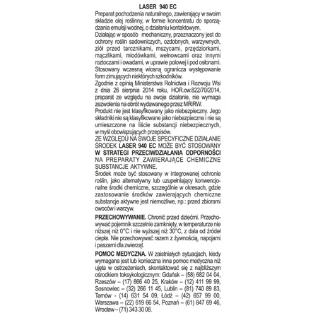 Laser 940 EC na szkodniki w warzywach i roślinach ozdobnych – 110 ml Sumin