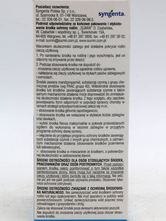 Revus 250 SC – Na Zarazę i Mączniaka Rzekomego – 100 ml Sumin