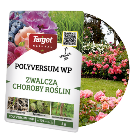 Polyversum WP zwalcza choroby trawnika, iglaków, drzew i krzewów oraz warzyw – 2x5 g Target (ZESTAW)