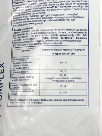 Yara Mila Complex nawóz uniwersalny do warzyw i owoców – 10 kg Yara