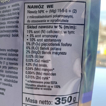 Nawóz do trawnika regeneracyjny – 350 g Agrecol