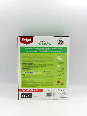 Nawóz do iglaków i tui z mikroelementami – zapobiega brązowieniu igieł – 1 kg Target