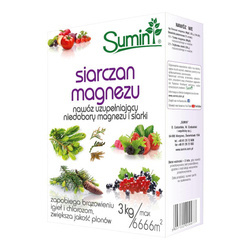 Siarczan Magnezu Nawóz Uzupełniający Niedobory Magnezu i Siarki 3 kg