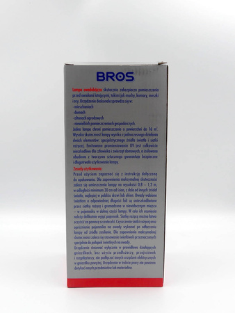 Lampa Owadobójcza UV – Na Komary, Muchy, Meszki i Osy – Bros