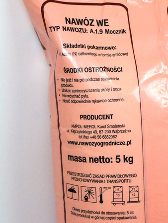 Mocznik – nawóz do stosowania doglebowo i dolistnie – 5 kg Ogród Start