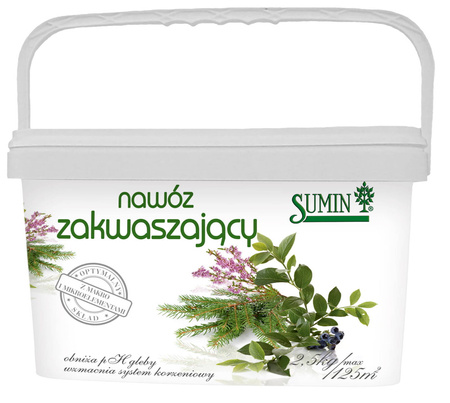 Nawóz zakwaszający do borówek, iglaków, hortensji – 2,5 kg Sumin