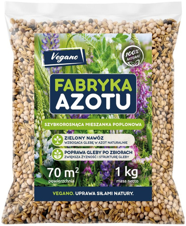 Mieszanka poplonowa Vegano Fabryka Azotu – 1 kg – do 70 m²