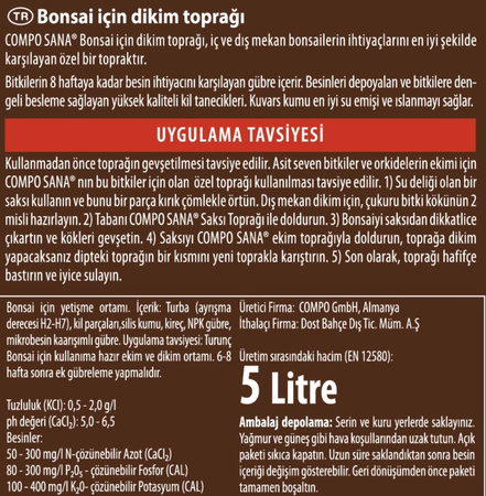 Podłoże do bonsai – 5 l Compo