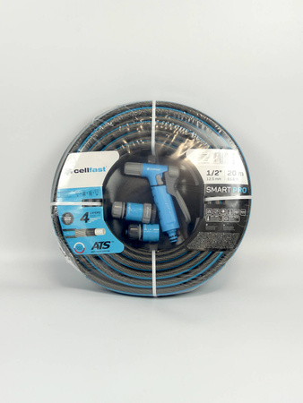 Zestaw SMART PRO – Wąż 20 m + Zraszacz + Przyłącza – 13-490 Cellfast