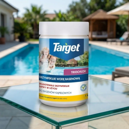 Triochlor – Tabletki Dezynfekujące Wodę Basenową – 1 kg Target (5x200g)