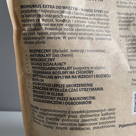 Biohumus Extra Sypki – Do Warzyw – 1 l Ekodarpol