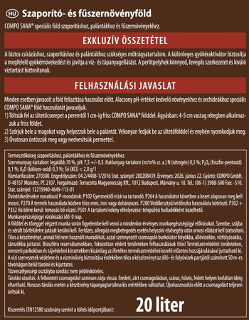 Podłoże do siewu i pikowania z nawozem NPK – 20 l Compo