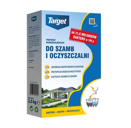 Bakterie Do Szamba i Oczyszczalni – 2,5 kg Target