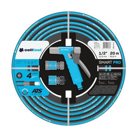 Zestaw SMART PRO – Wąż 20 m + Zraszacz + Przyłącza – 13-490 Cellfast