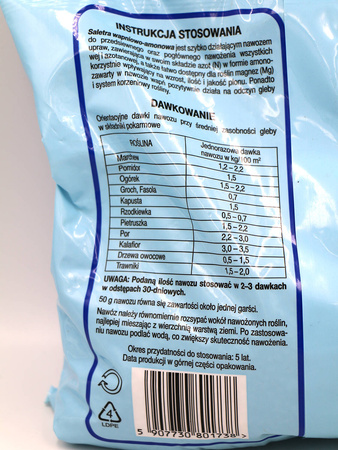 Saletra wapniowo-amonowa – nawóz do warzyw, trawników i drzew owocowych – 2 kg Ogród Start