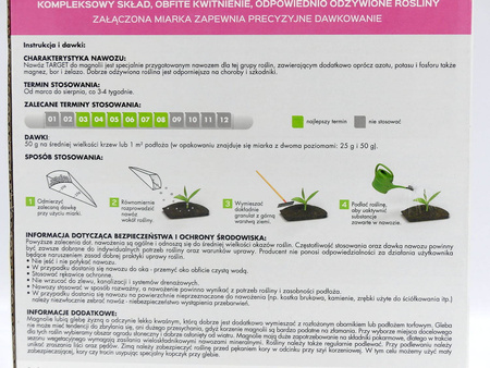 Nawóz do magnolii z mikroelementami – wspiera kwitnienie – 1 kg Target