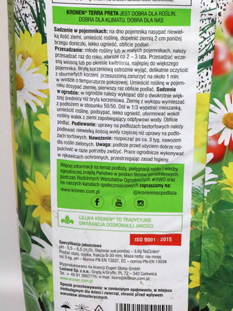 Ziemia Uniwersalna Bez Torfu Terra Preta – 20 l Kronen