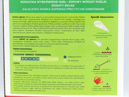 Nawóz do iglaków i tui z mikroelementami – zapobiega brązowieniu igieł – 1 kg Target
