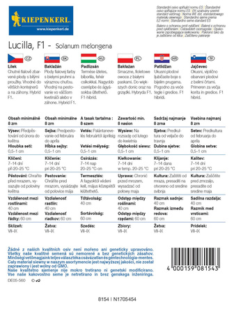 Bakłażan ‘Lucilla’ F1 – Kiepenkerl