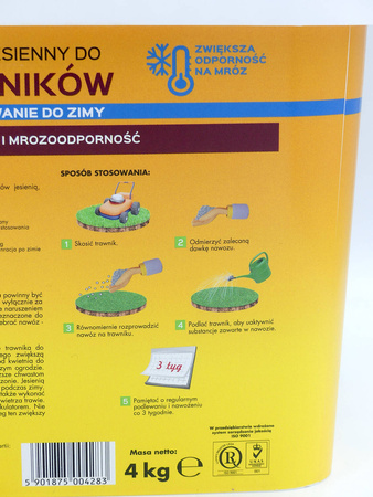 Nawóz jesienny do trawników przygotowujący do zimy – 4 kg Target