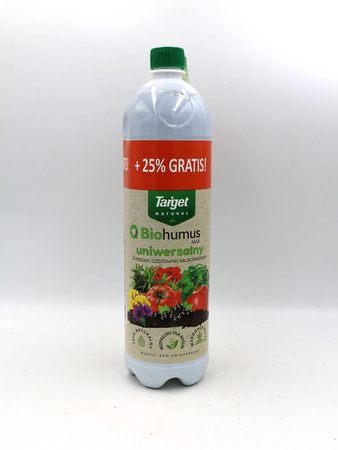 Biohumus Max uniwersalny do warzyw, owoców i ziół – kwasy humusowe – 1,25 l Target | 25% GRATIS