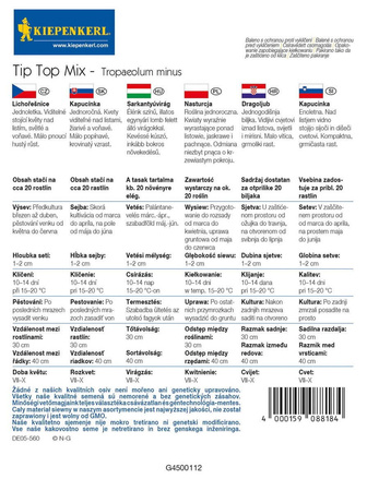 Nasturcja 'Tip Top' – Mix Nasion – Kiepenkerl