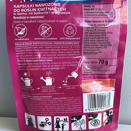 Kapsułki Nawozowe – Do Roślin Kwitnących – 18 szt. Agrecol