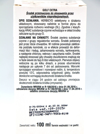 Golf Extra Zwalcza Chwasty Na Trawniku – 100 ml Sumin