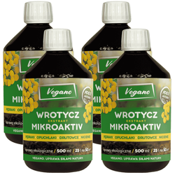 Wrotycz MIKROACTIV + mikroorganizmy – odstrasza szkodniki – 2 l (4 x 500 ml) Vegano