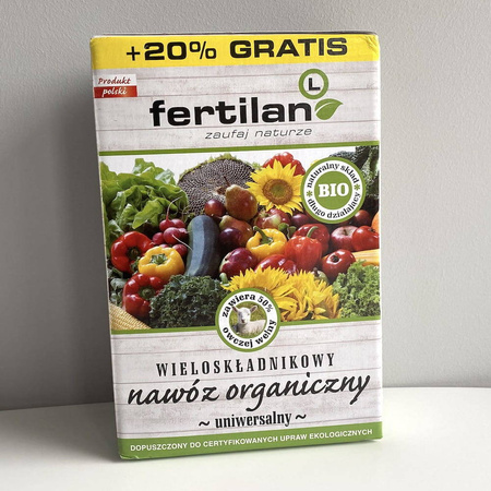 Nawóz Naturalny Z Wełną Owczą – Uniwersalny – 1,2 kg Fertilan L