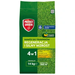 Nawóz do trawników (z azotem, fosforem i potasem) – Witaminy dla rośliny – 14 kg Protect Garden