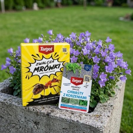 Ants Control – Granulat Na Mrówki – 1 kg Target + Halvetic – zwalcza chwasty z korzeniami – 100 ml Target (ZESTAW)